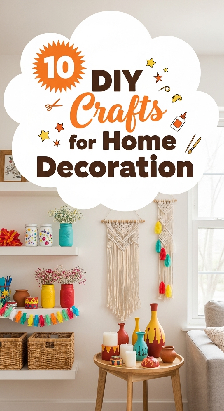 10 DIY Crafts for Home Decoration